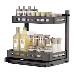 2 Pks Kitchen Storage Rack For Seasoning Bottles