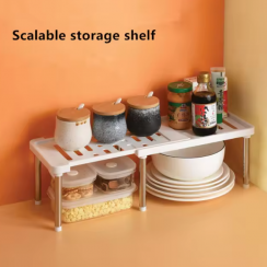 6 Pks Scalable Multifunctional Kitchen Seasoning Bottles Sorting Storage Rack