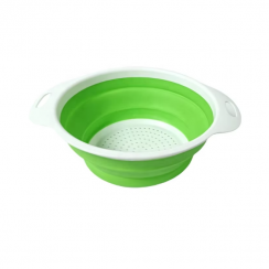 10 Pks Collapsible Plastic Drainage Basket Silicone for Vegetables and Fruits