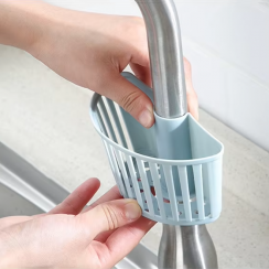 150 Pks Multifunctional Plastic Sink Faucet Storage Drain Basket